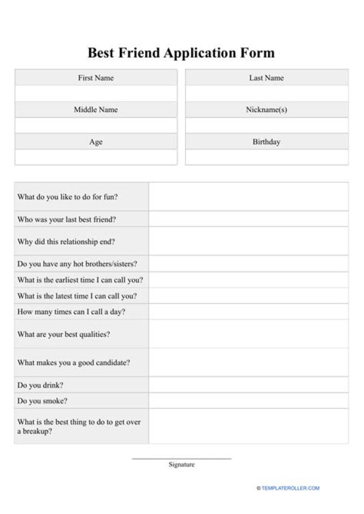 Best Friend Application