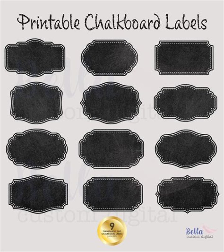Chalkboard Labels