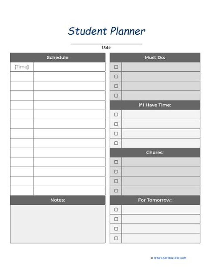 College Student Planner
